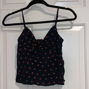 John Galt tie front tank top